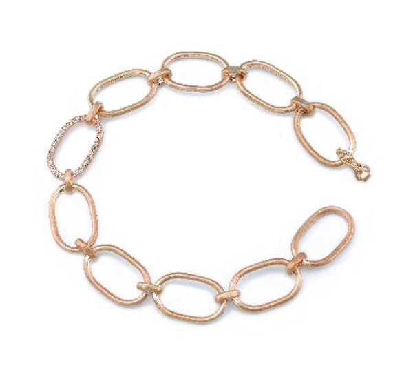 Circle Chain Pave Link Bracelet