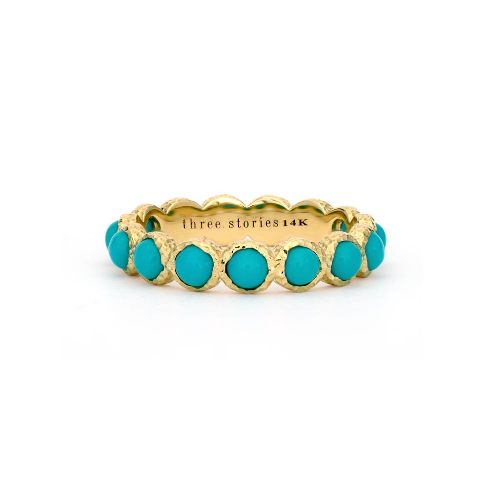 CLASSIC GOLD AND TURQUOISE BAND