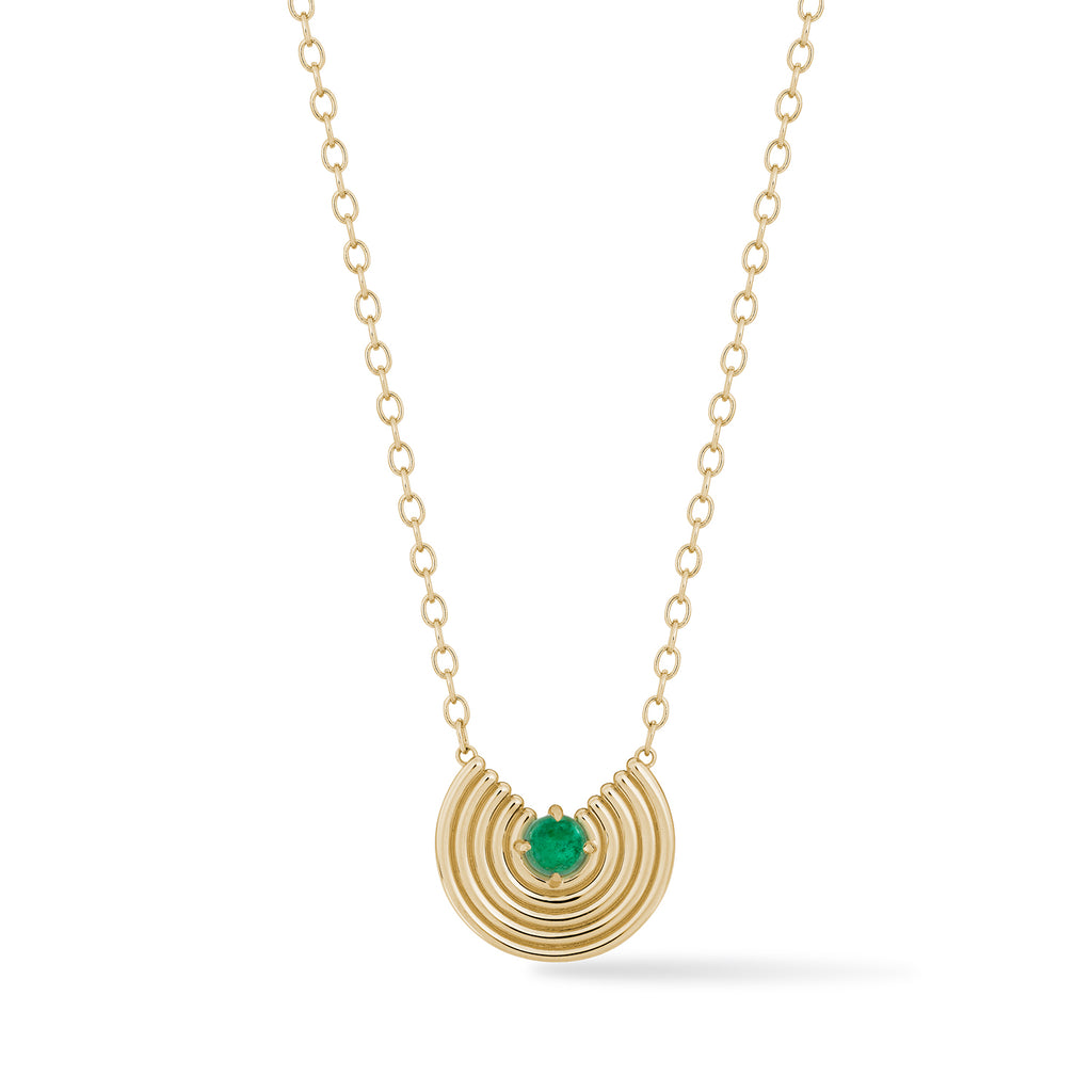 Grand Revival Birthstone Necklace - Emerald