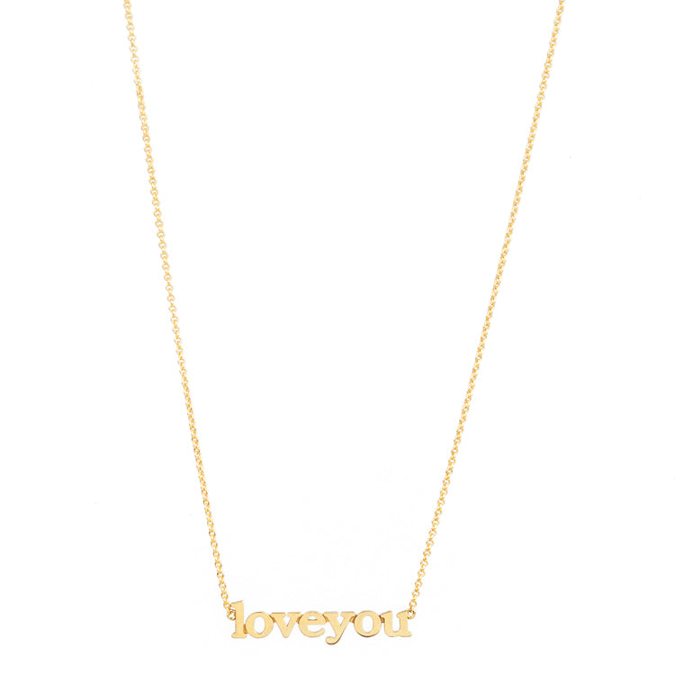 "LOVE YOU" necklace