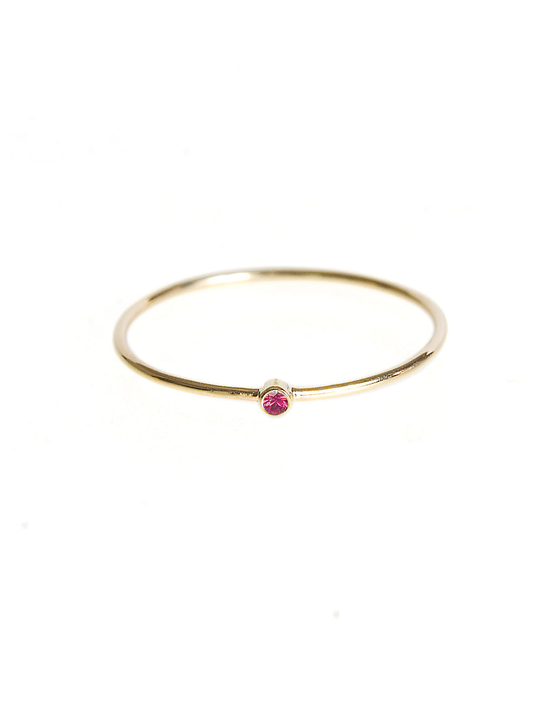 Stack ring with ruby