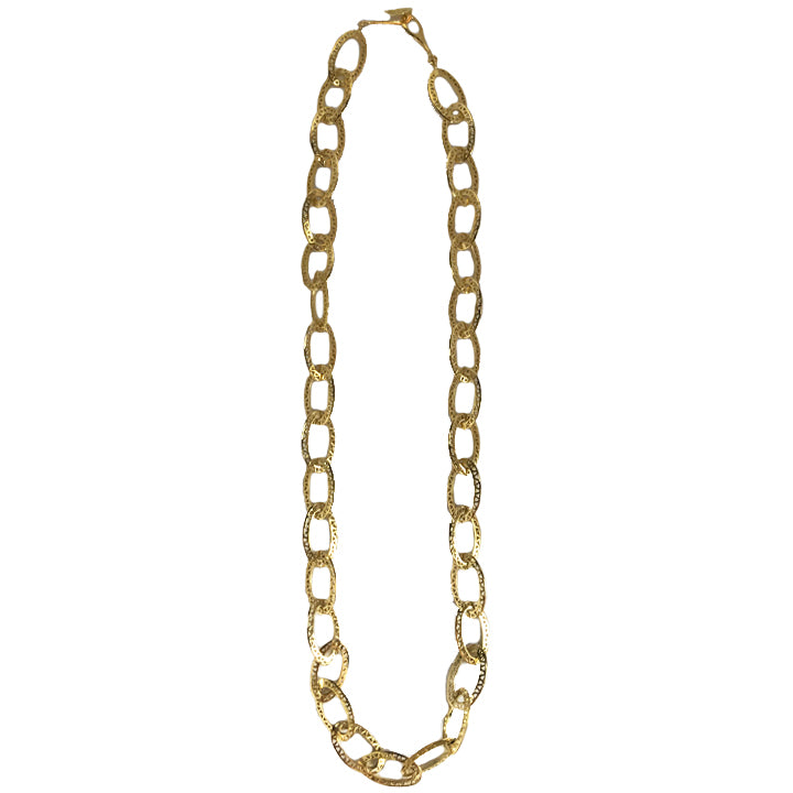 Crownwork Oval Knife Edge Link Chain Necklace
