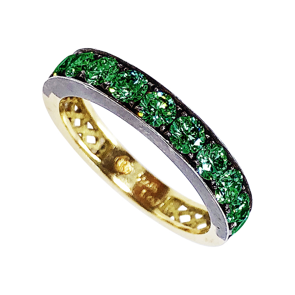 Crownwork Stacker Emerald Ring