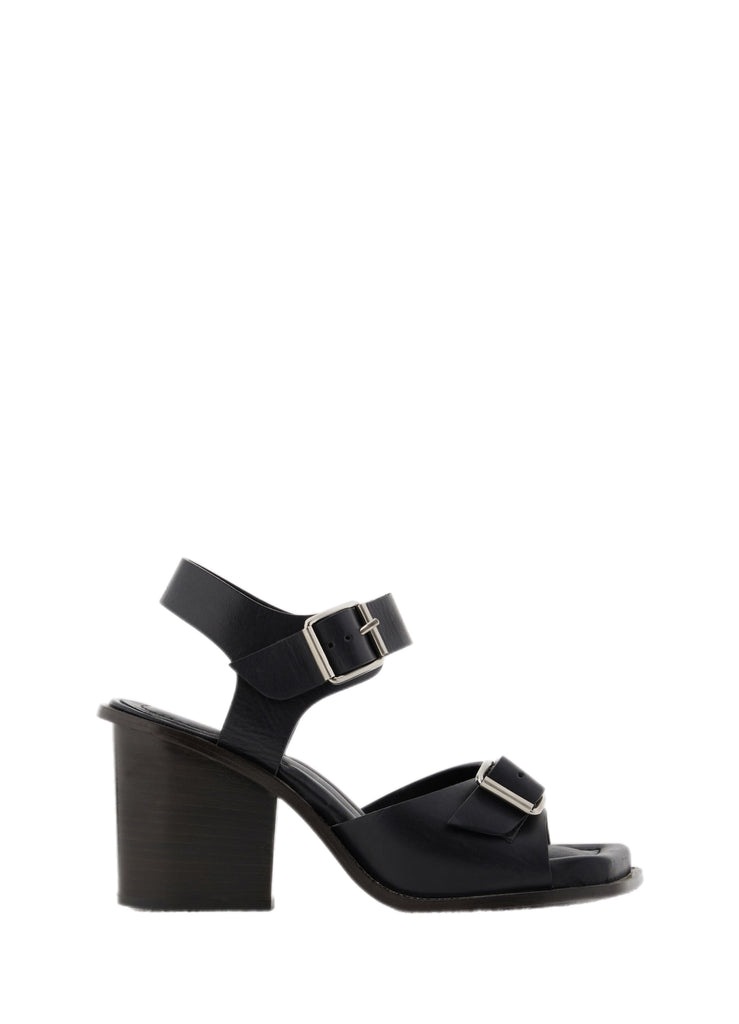 SQUARE HEELED SANDALS